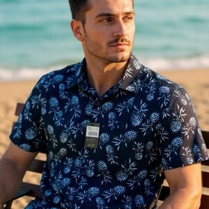 New Level Ten Hawaiian Shirt M   